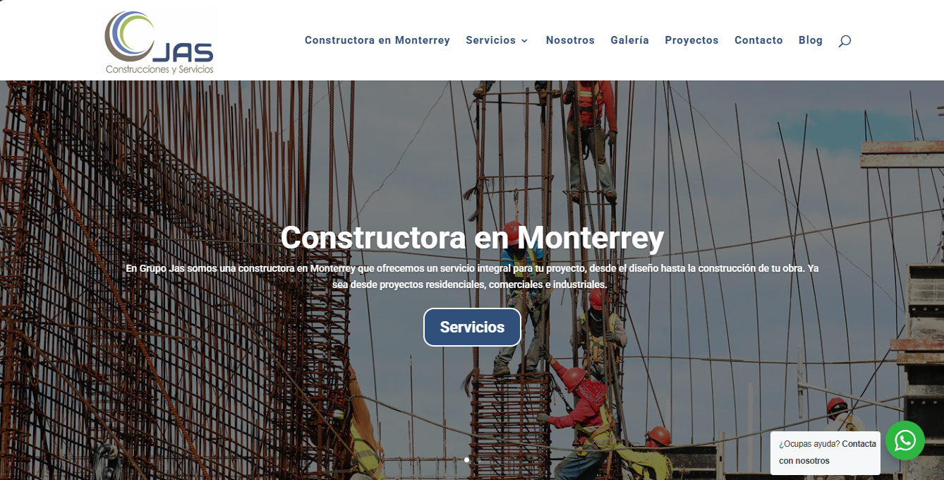 Landing page para constructora
